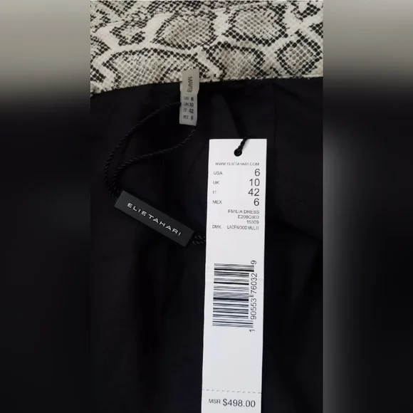 Elie Tahari Women's Emilia Snake Print Shirtdress NWT $498.00 Size US 6 Small